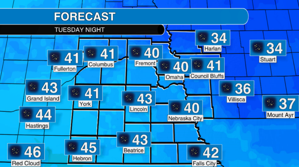 Tuesday Night Forecast